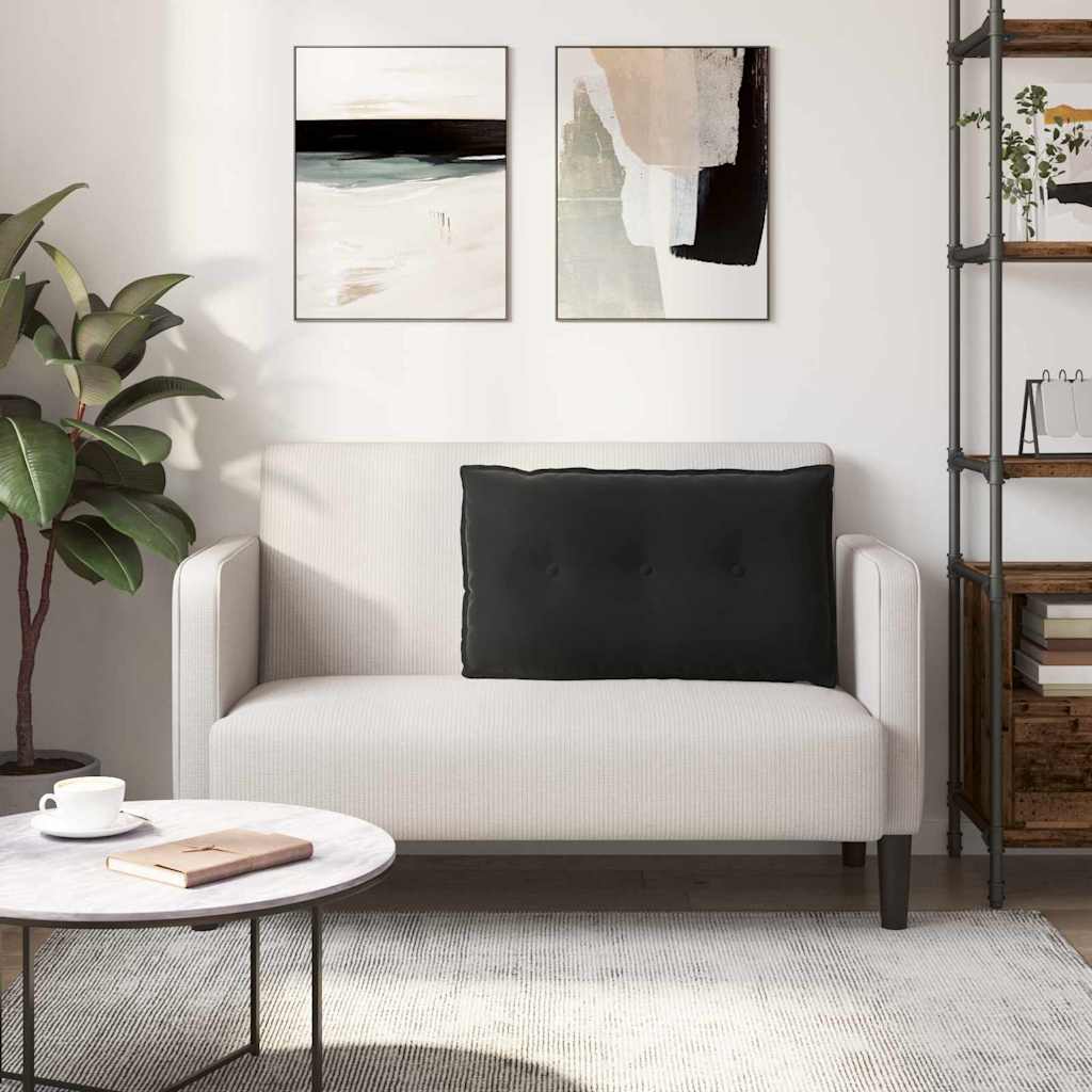 Jastuk za leđa Crna 80 x 50 cm Kordura tekstil