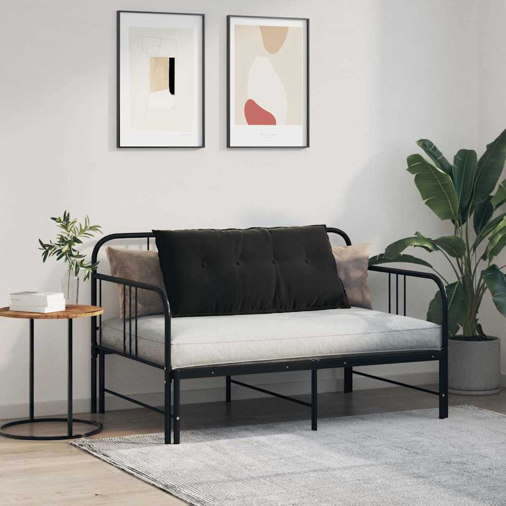 Jastuk za leđa Crna 100 x 50 cm Kordura tekstil