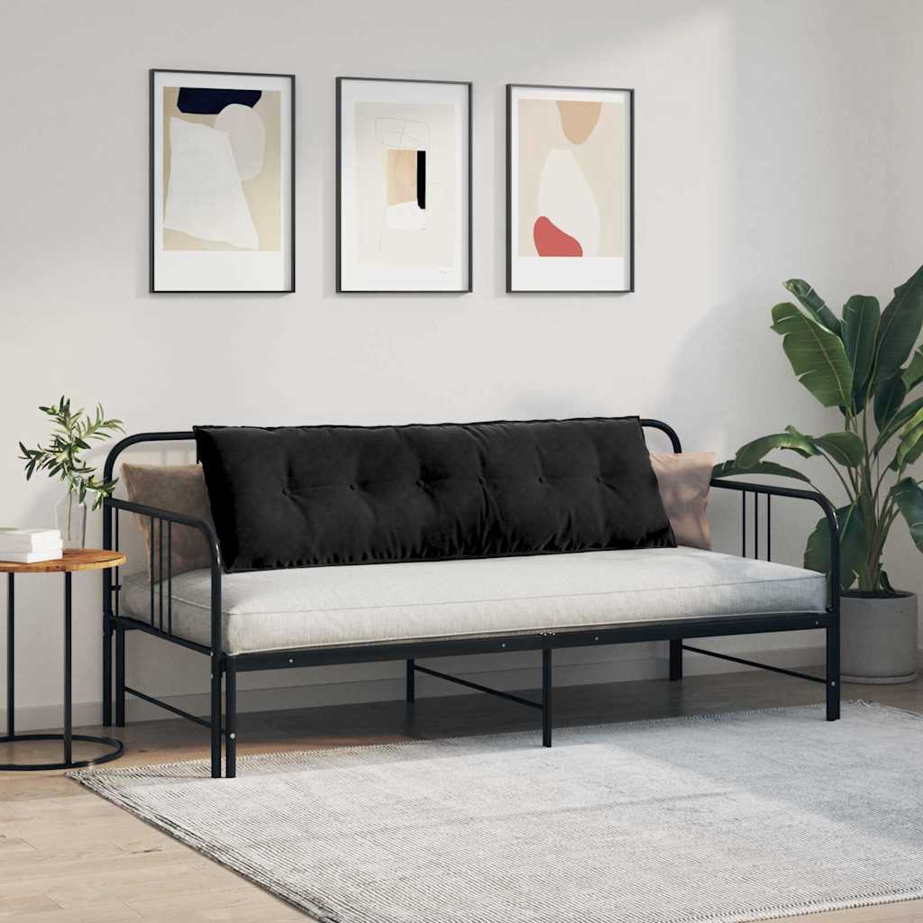 Jastuk za leđa Crna 160 x 50 cm Kordura tekstil