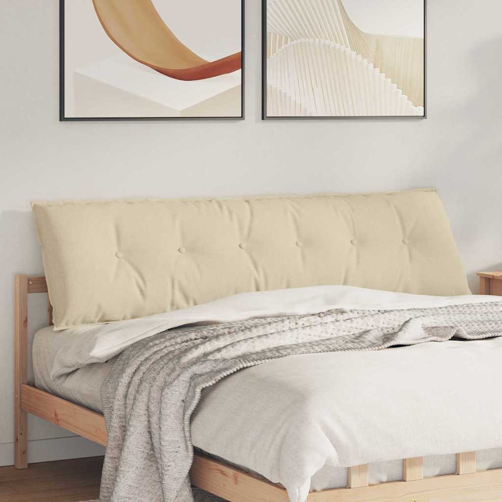 Jastuk za leđa Krema 180 x 19 x 50 cm tkanina