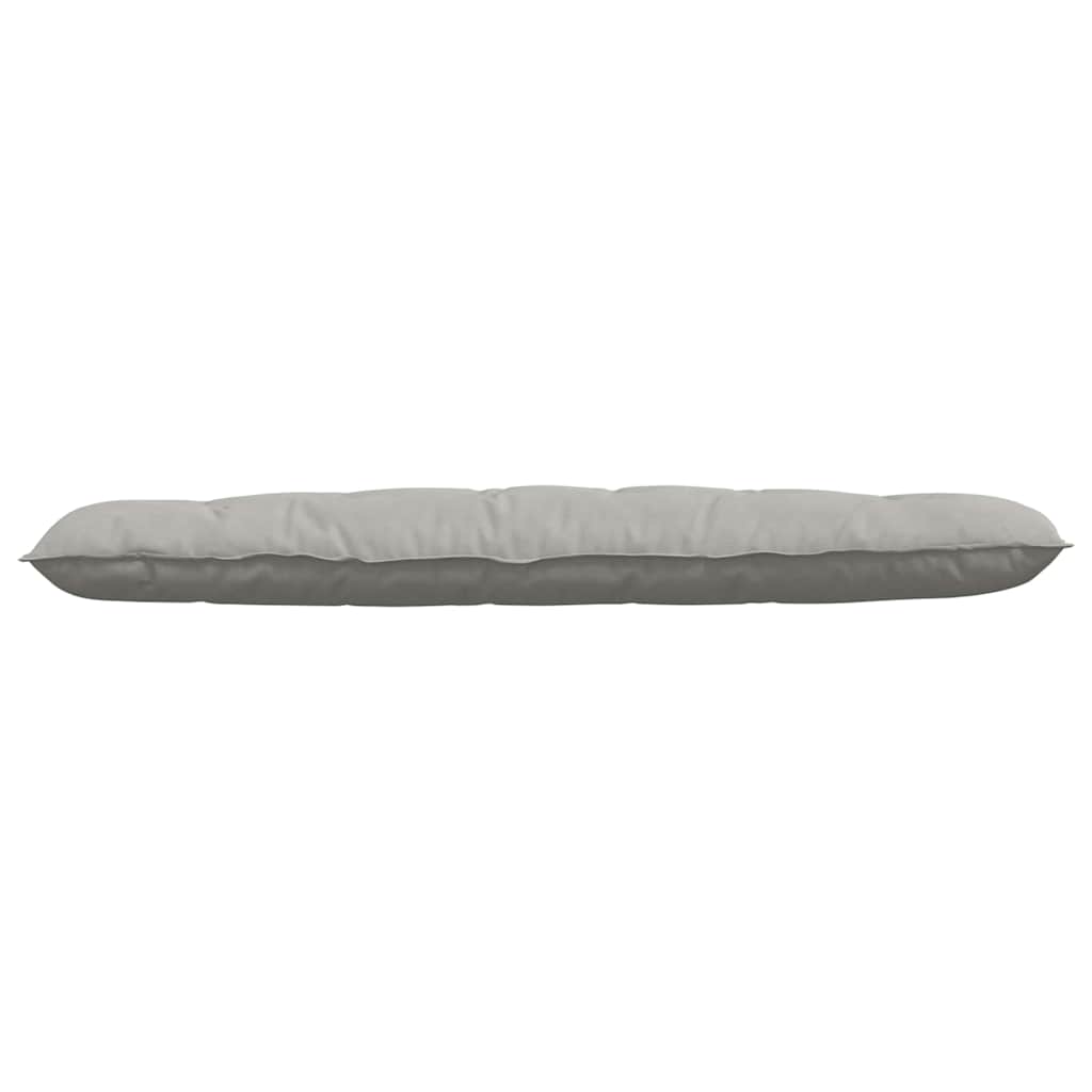 Jastuk za leđa Svijetlo siva 180 x 50 cm Mikrofiber tkanina