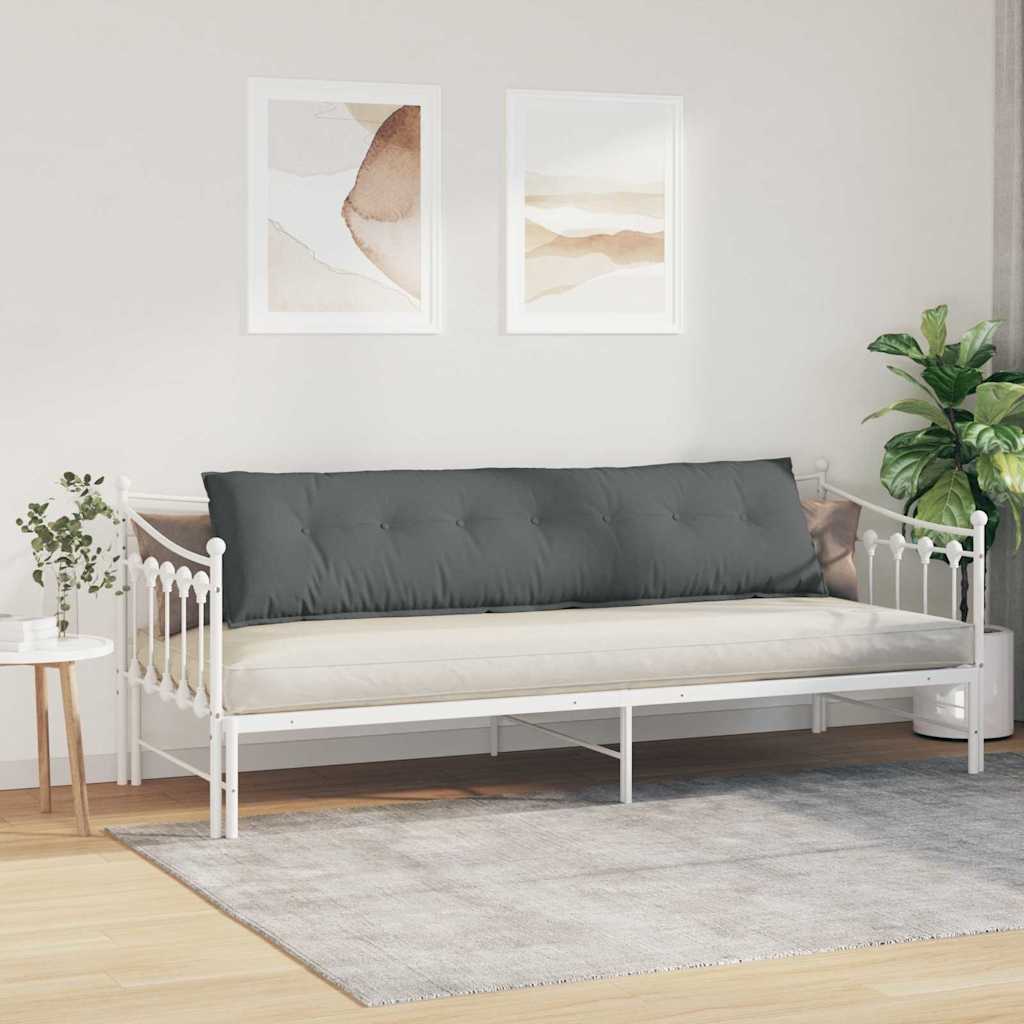 Jastuk za leđa Tamno siva 200 x 19 x 50 cm tkanina