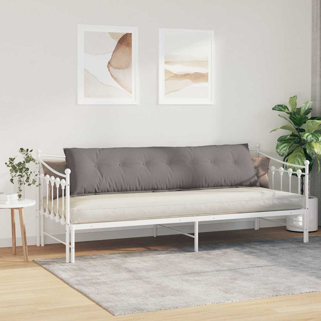 Jastuk za leđa Sivo-smeđa 200 x 19 x 50 cm tkanina