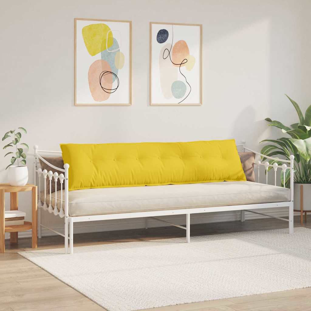 Jastuk za leđa Svijetlo žuta 200 x 19 x 50 cm tkanina