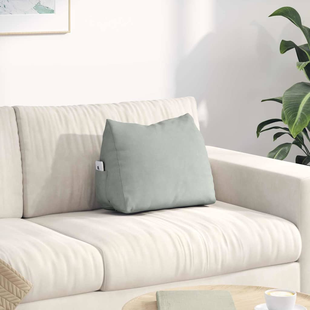 Jastuk za leđa Svijetlo siva 45 x 20 x 35 cm Kordura tekstil
