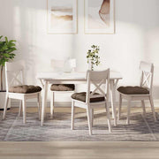 Jastučići za sjedenje 4 pcs Smeđa 40 x 40 x 12 cm tkanina