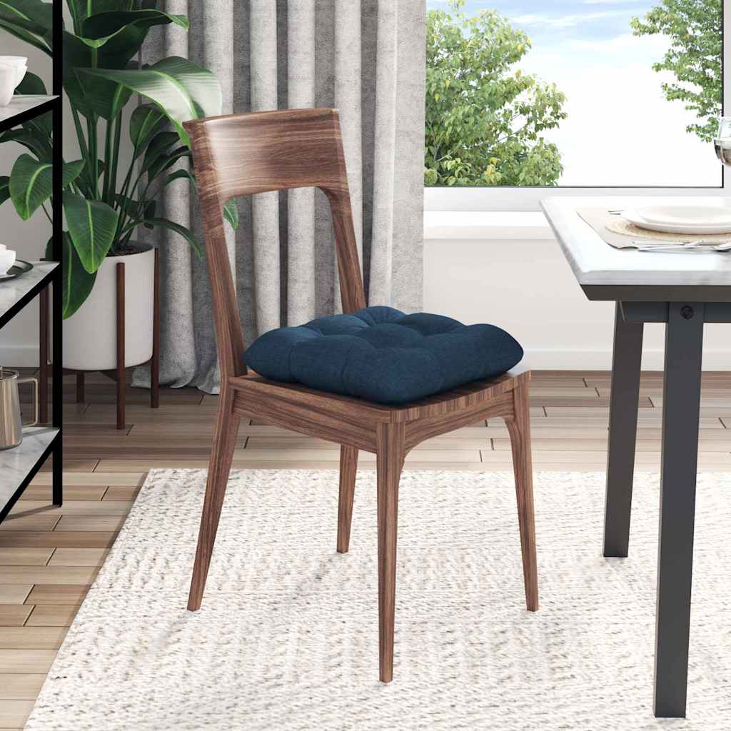 Jastučići za sjedenje 4 pcs Plava 40 x 40 x 12 cm tkanina