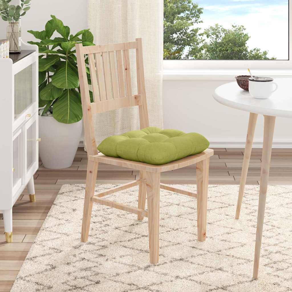 Jastučići za sjedenje 4 pcs Svijetlo zelena 40 x 40 x 12 cm