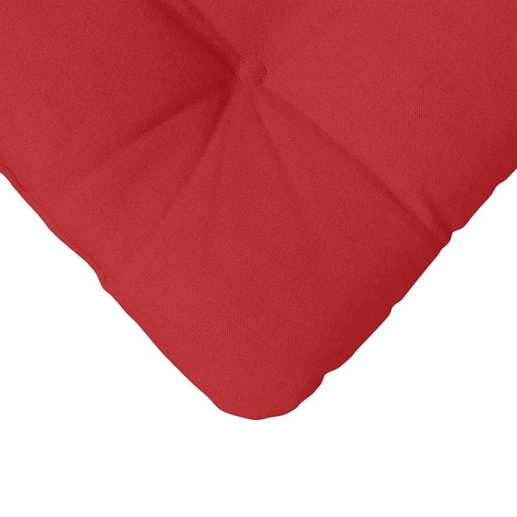 Jastučići za sjedenje 4 pcs Crvena 40 x 40 x 12 cm tkanina