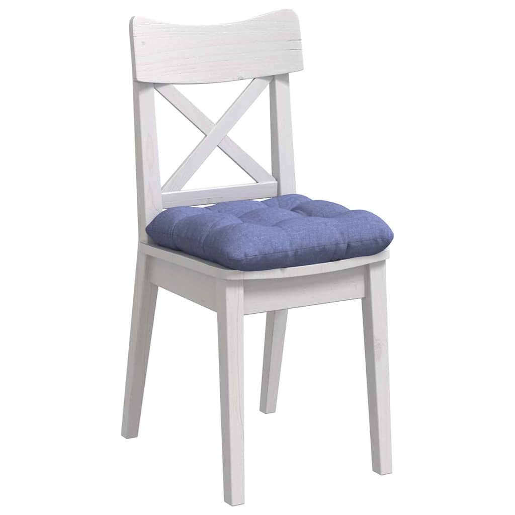 Jastučići za sjedenje 4 pcs Traper plava 40 x 40 x 12 cm