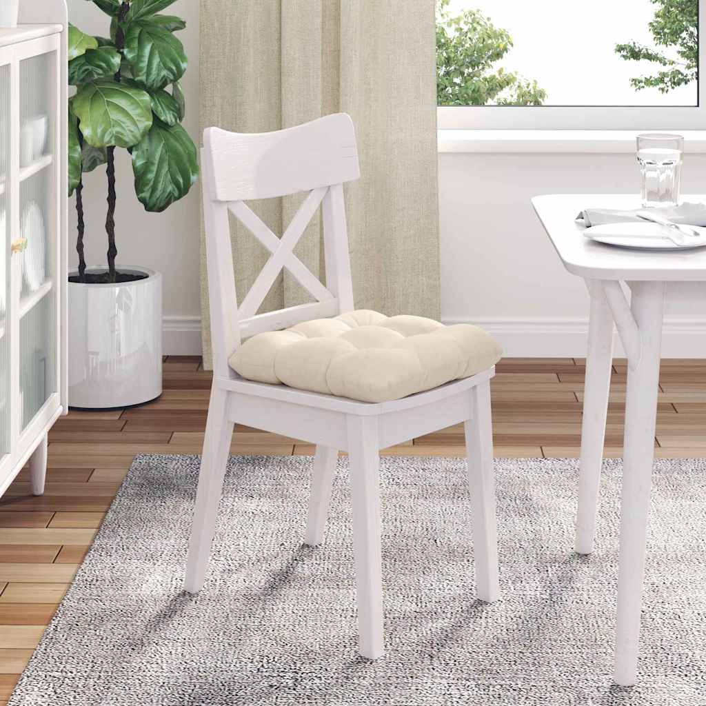 Jastučići za sjedenje 4 pcs Bež 40 x 40 cm Mikrofiber tkanina