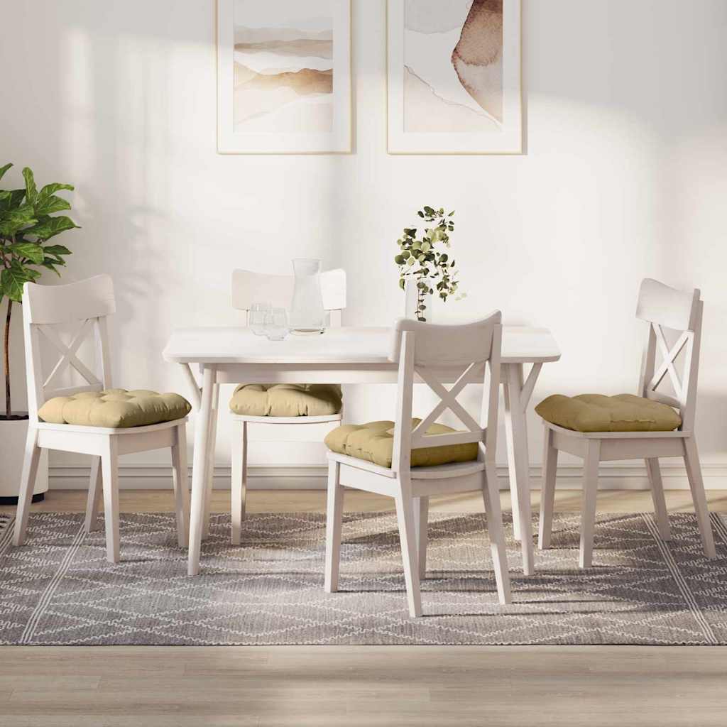 Jastučići za sjedenje 4 pcs Siva zelena 40 x 40 cm