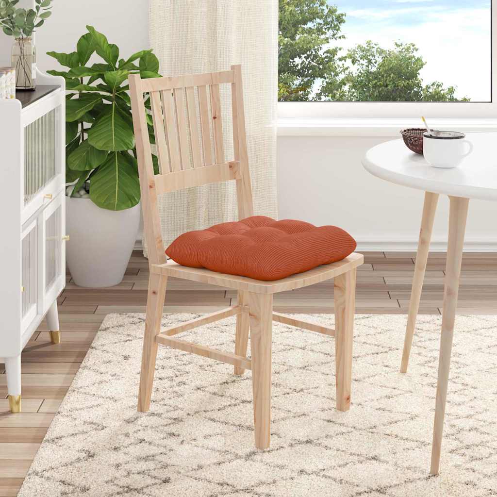 Jastučići za sjedenje 4 pcs Crvena narančasta 40 x 40 cm