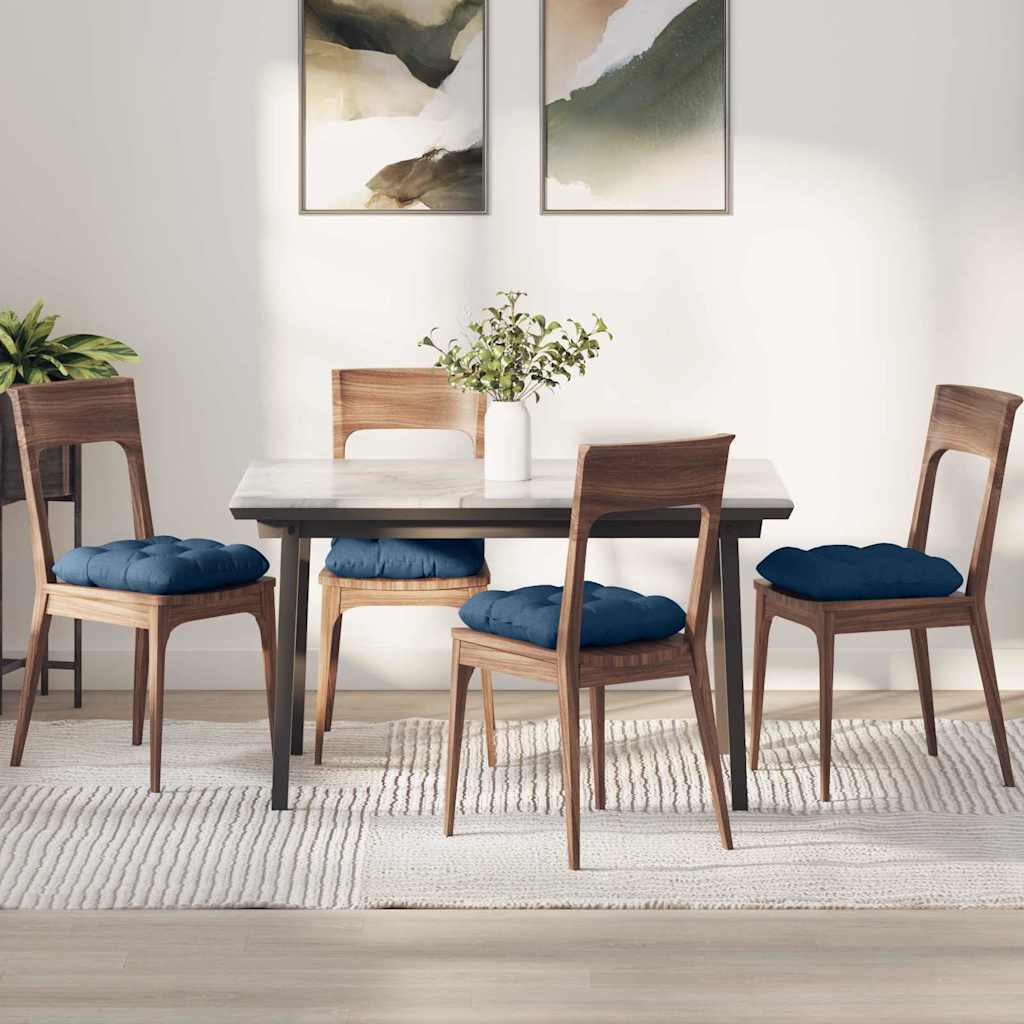 Jastučići za sjedenje 4 pcs Plava 45 x 45 x 12 cm tkanina