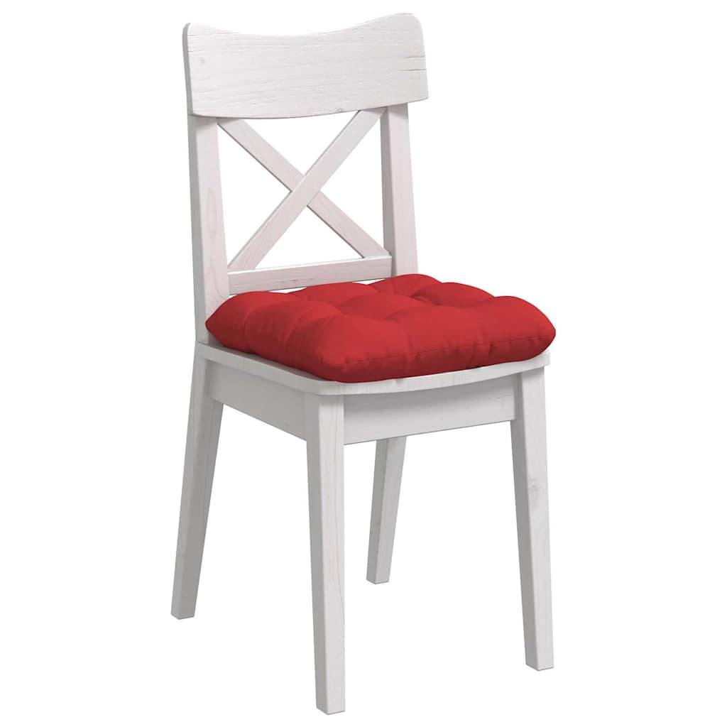 Jastučići za sjedenje 4 pcs Crvena 45 x 45 x 12 cm tkanina