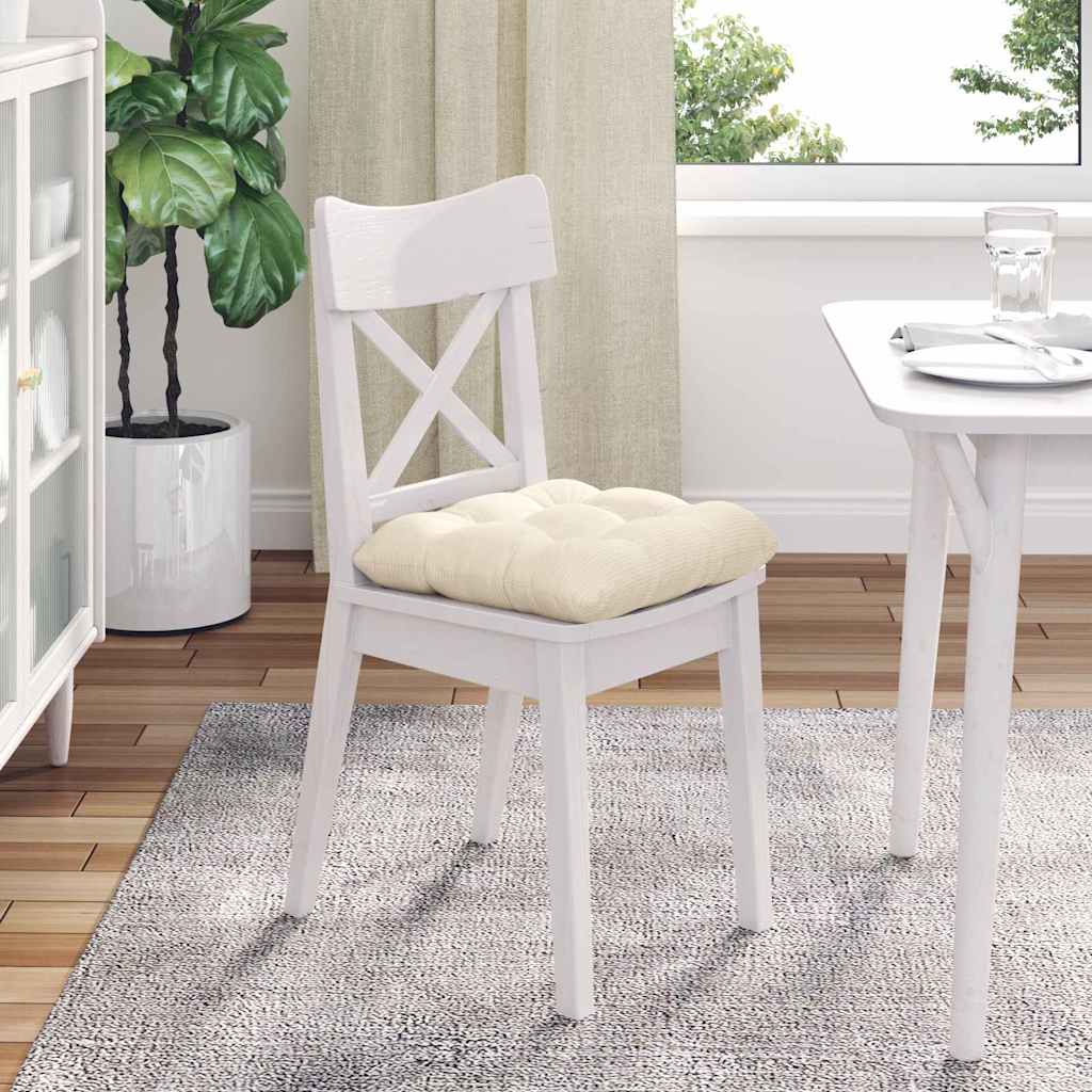 Jastučići za sjedenje 4 pcs Krema 45 x 45 cm Kordura tekstil