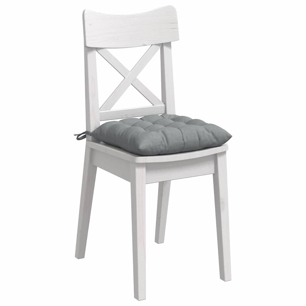 Jastučići za sjedenje 4 pcs Svijetlo siva 40 x 40 x 6 cm