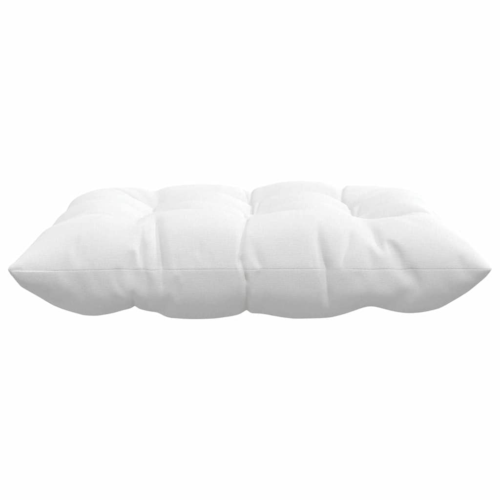 Jastučići za sjedenje 4 pcs Bijelo 40 x 40 x 6 cm tkanina