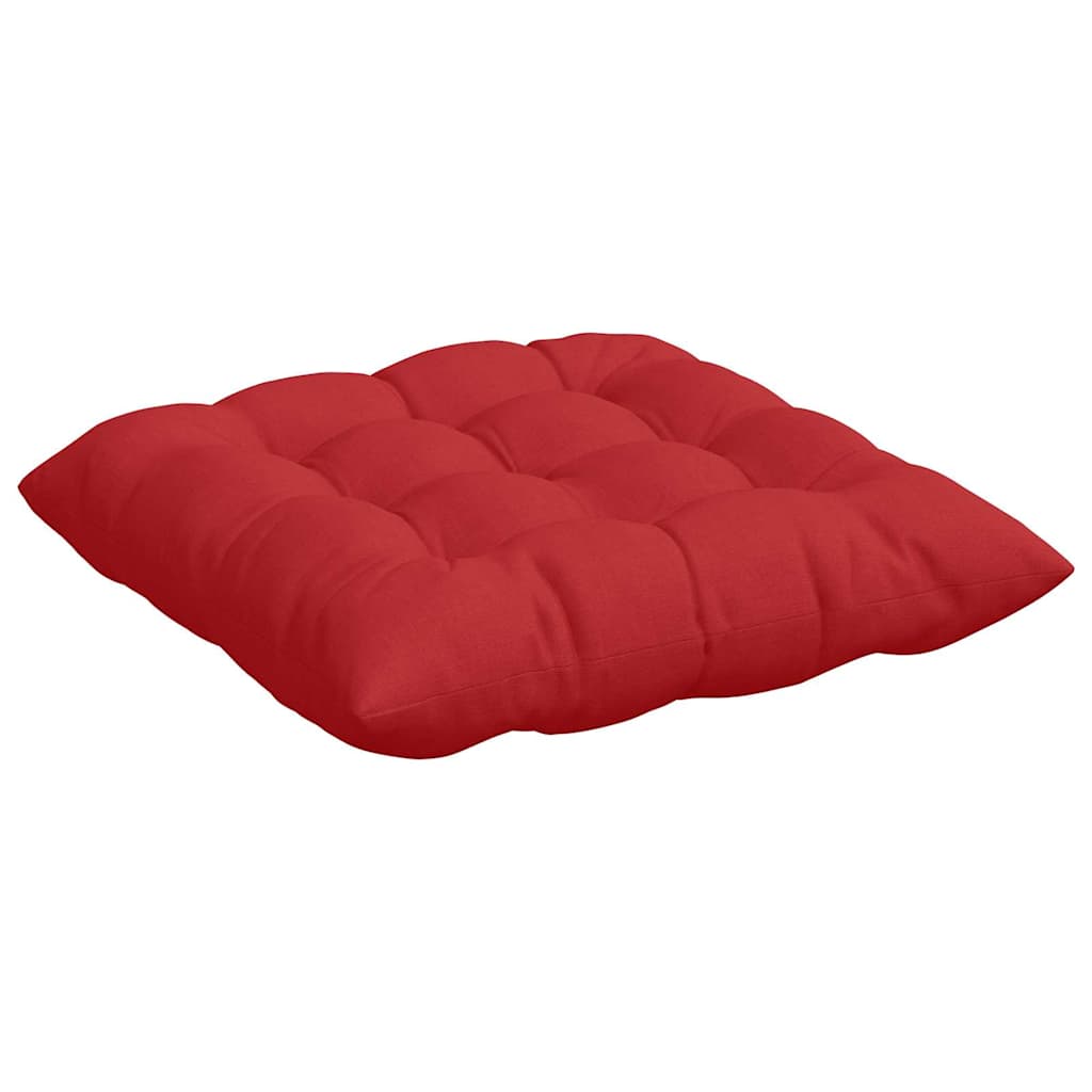Jastučići za sjedenje 4 pcs Crvena 40 x 40 x 6 cm tkanina