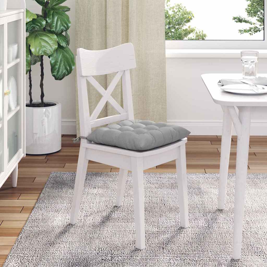 Jastučići za sjedenje 4 pcs Oblačnosiva 40 x 40 x 6 cm tkanina