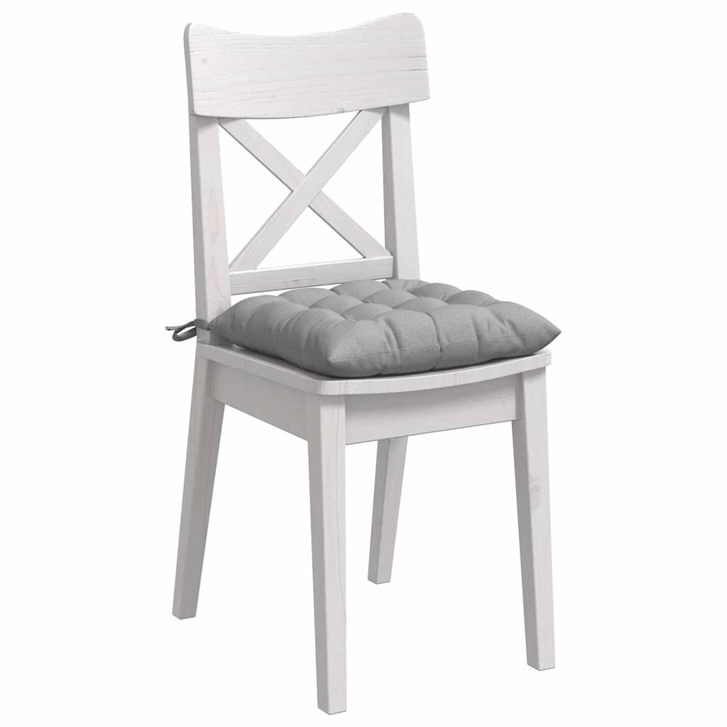 Jastučići za sjedenje 4 pcs Oblačnosiva 40 x 40 x 6 cm tkanina