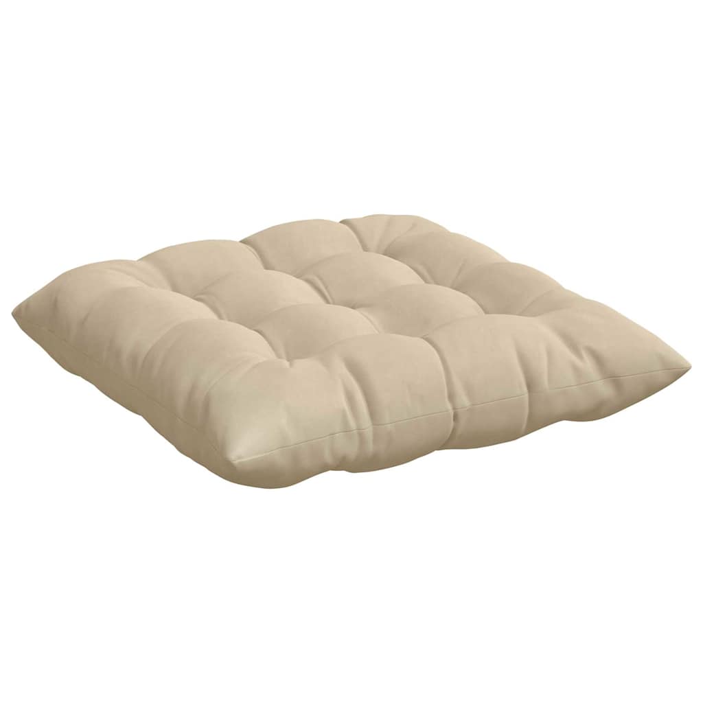 Jastučići za sjedenje 4 pcs Krema 40 x 40 x 6 cm Mikrofibra