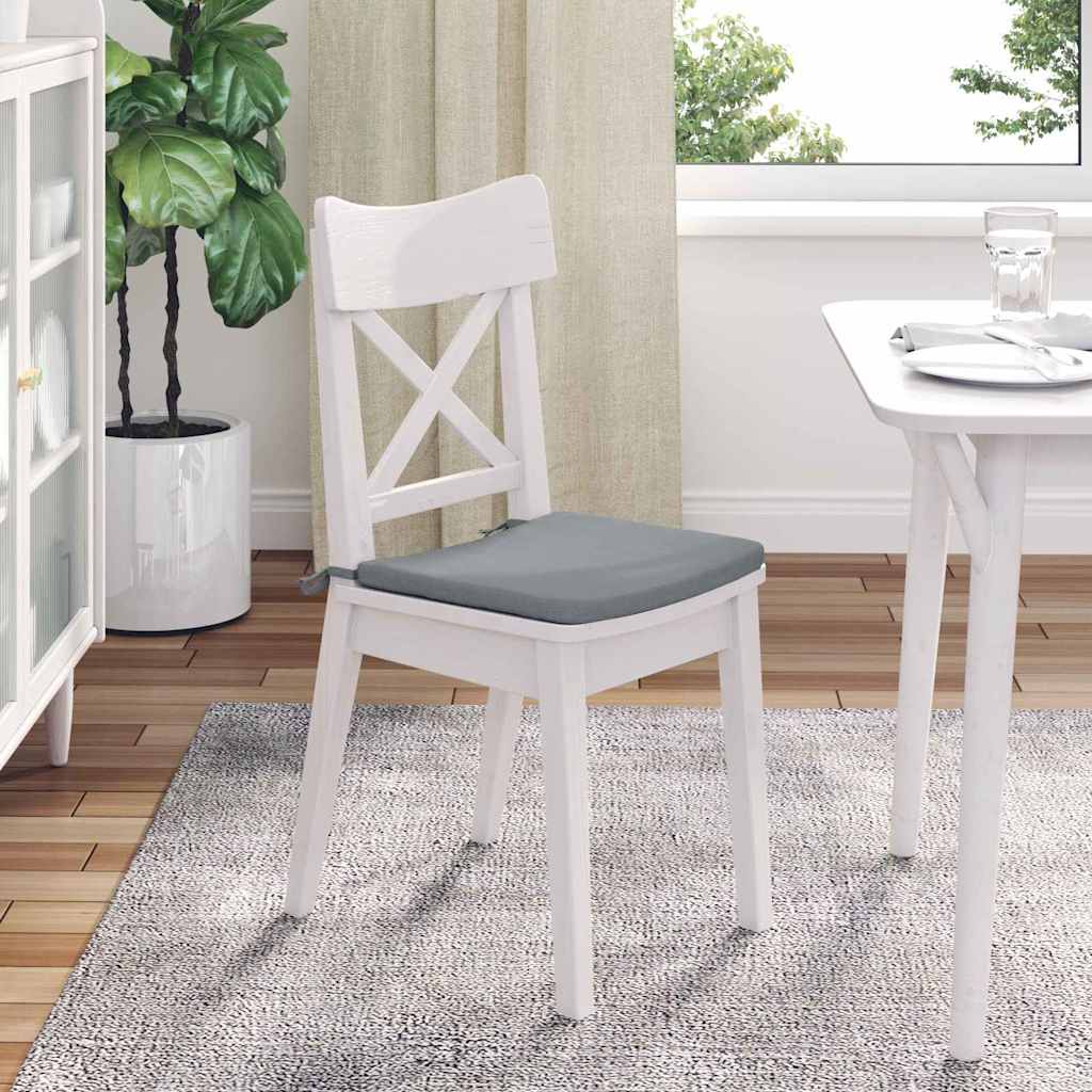 Jastučići za sjedenje 4 pcs Svijetlo siva 40 x 40 x 3 cm
