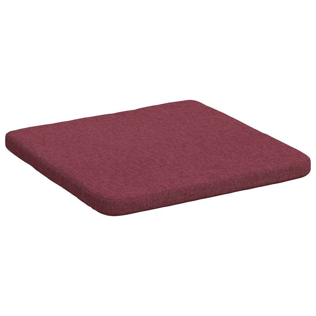 Jastučići za sjedenje 4 pcs Vinska crvena 40 x 40 x 3 cm