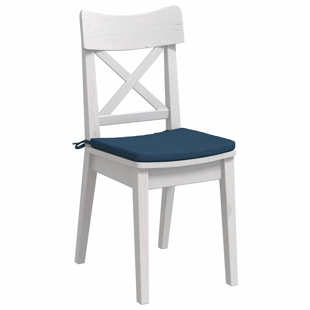 Jastučići za sjedenje 4 pcs Plava 40 x 40 x 3 cm tkanina