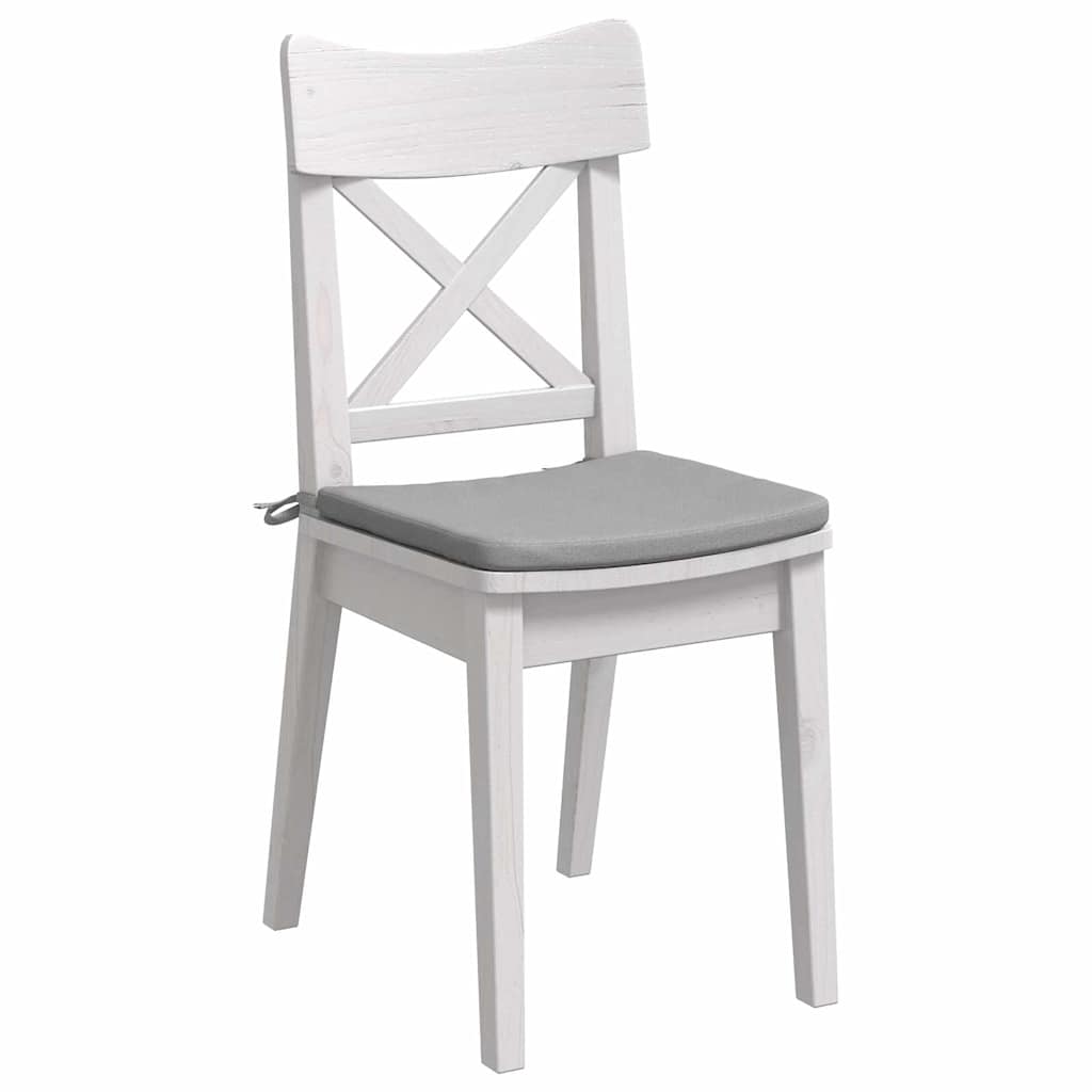 Jastučići za sjedenje 4 pcs Oblačnosiva 40 x 40 x 3 cm tkanina