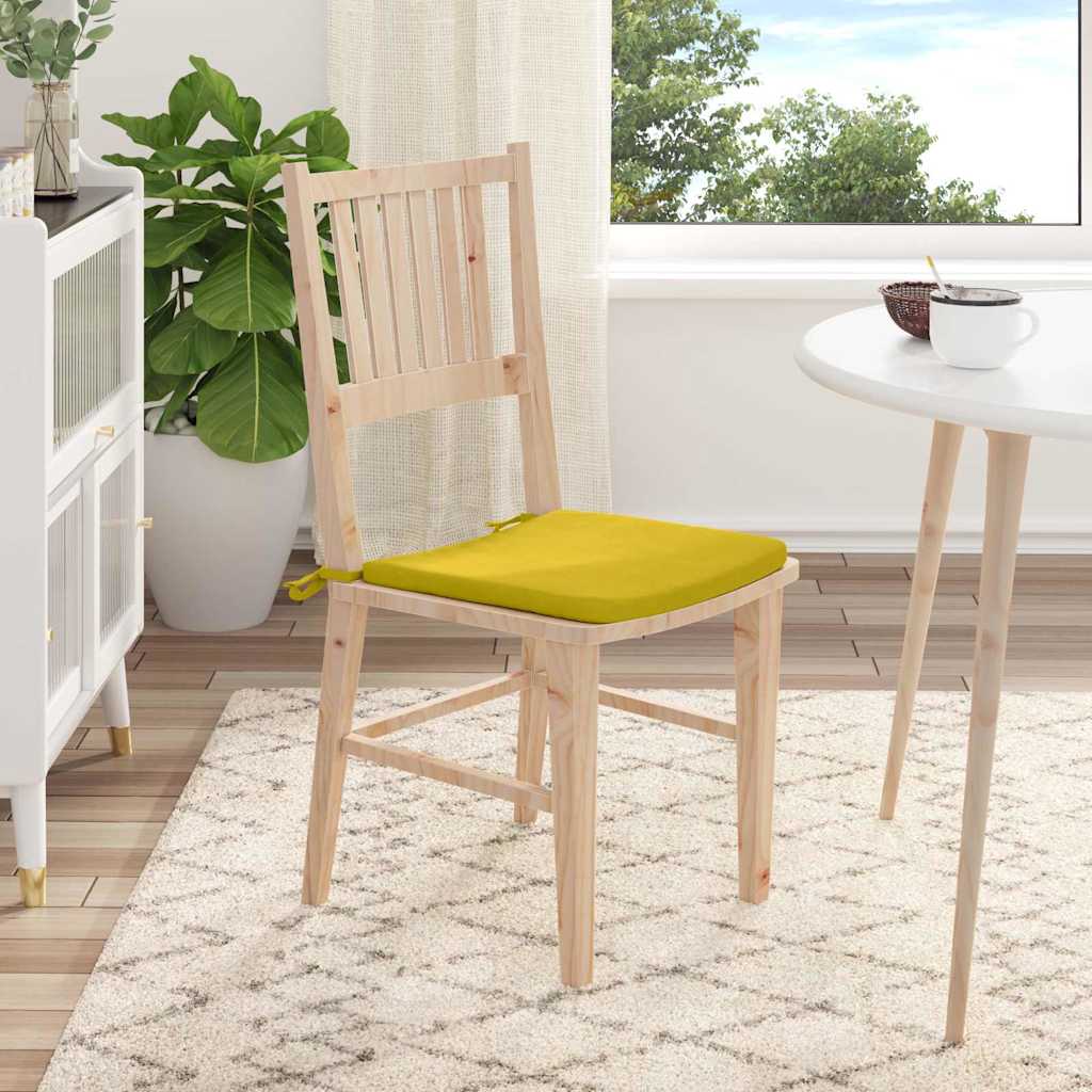 Jastučići za sjedenje 4 pcs Žuta 40 x 40 x 3 cm Baršun