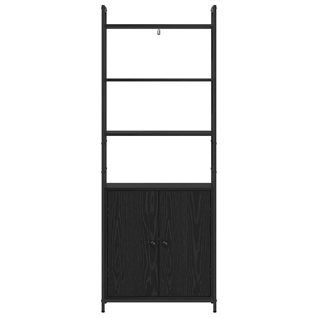 Ormarić za knjige Crni hrast 60 x 24 x 161 cm Konstruirano drvo