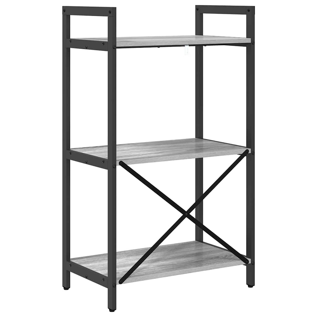 Polica Siva Sonoma 56 x 34 x 96 cm Konstruirano drvo