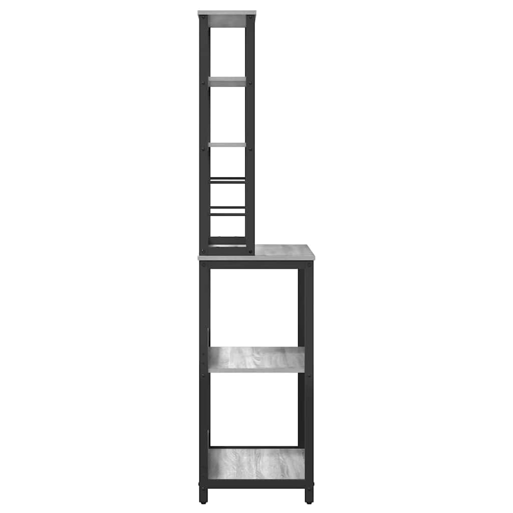 Kuhinjska polica Siva Sonoma 60 x 40 x 168 cm Konstruirano drvo