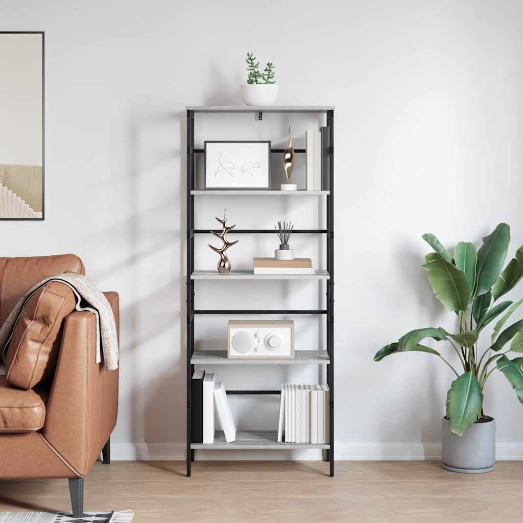 Polica Siva Sonoma 60 x 29,5 x 149 cm Konstruirano drvo