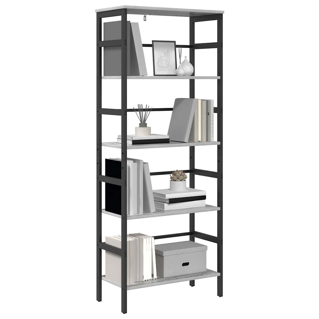 Polica Siva Sonoma 60 x 29,5 x 149 cm Konstruirano drvo