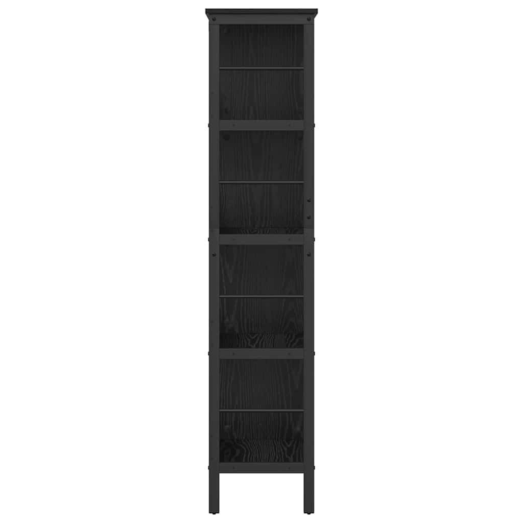 Polica Crni hrast 82 x 32 x 144,5 cm Konstruirano drvo