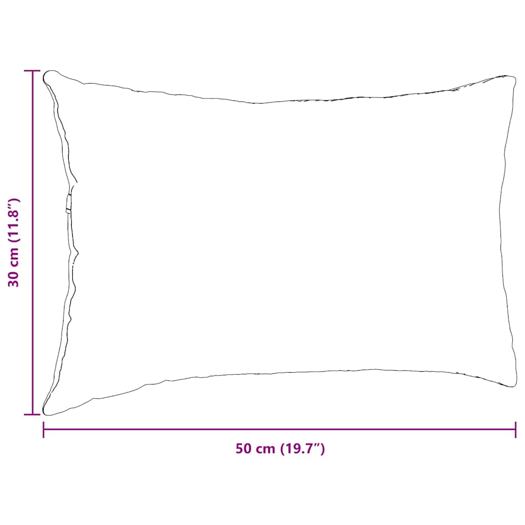 Jastučići za sofu 2 pcs Krema 50 x 30 cm Kordura tekstil