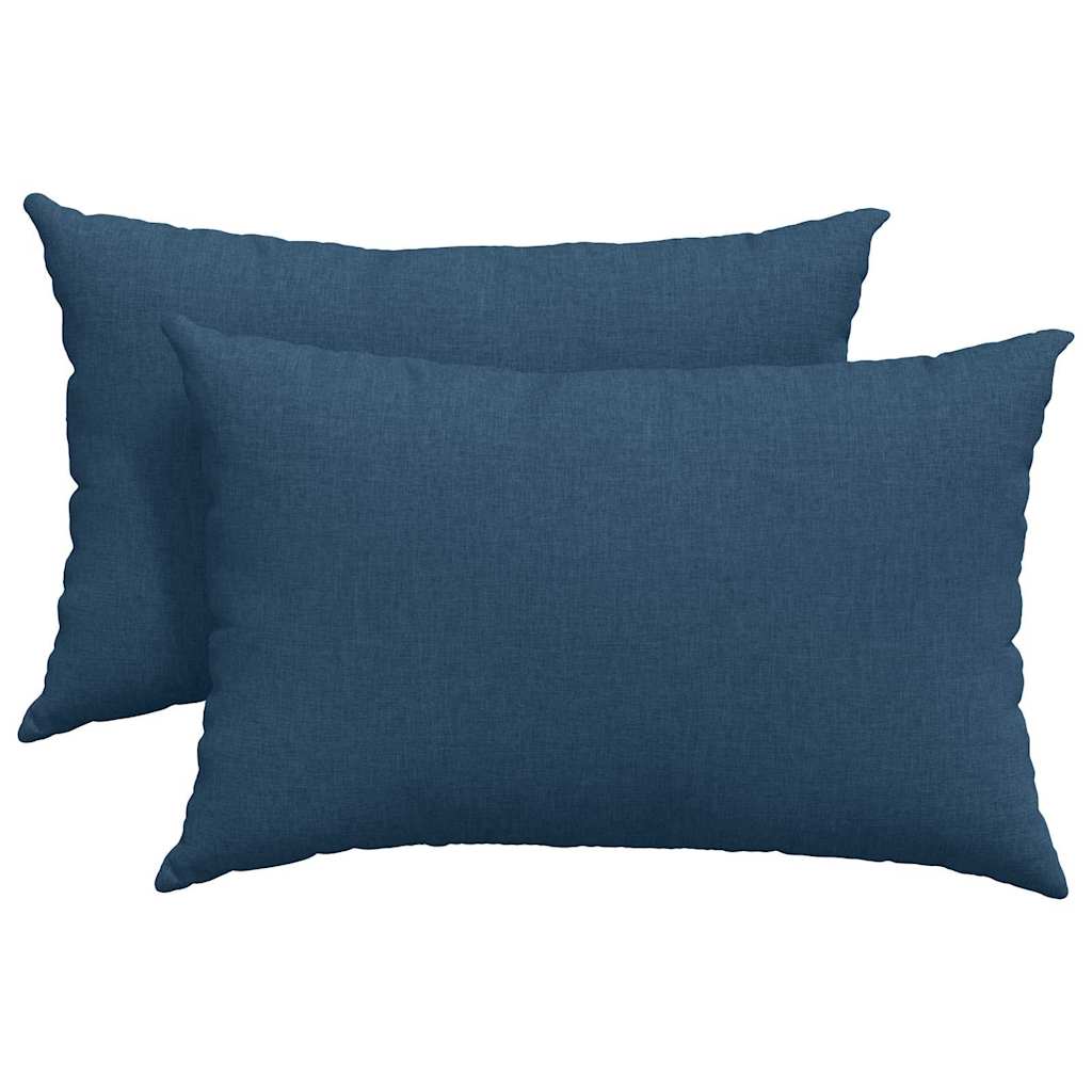 Jastučići za sofu 2 pcs Plava 60 x 40 cm tkanina
