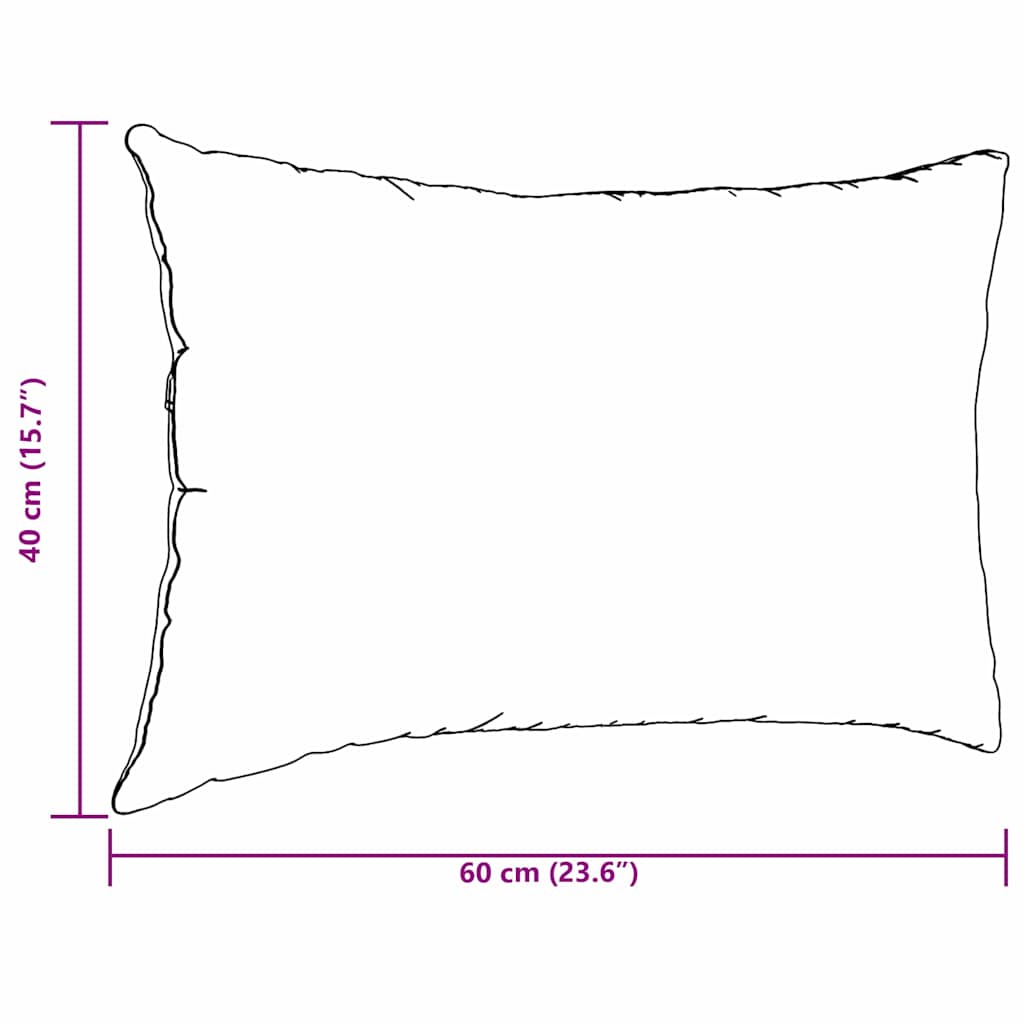 Jastučići za sofu 2 pcs Tamno siva 60 x 40 cm Kordura tekstil