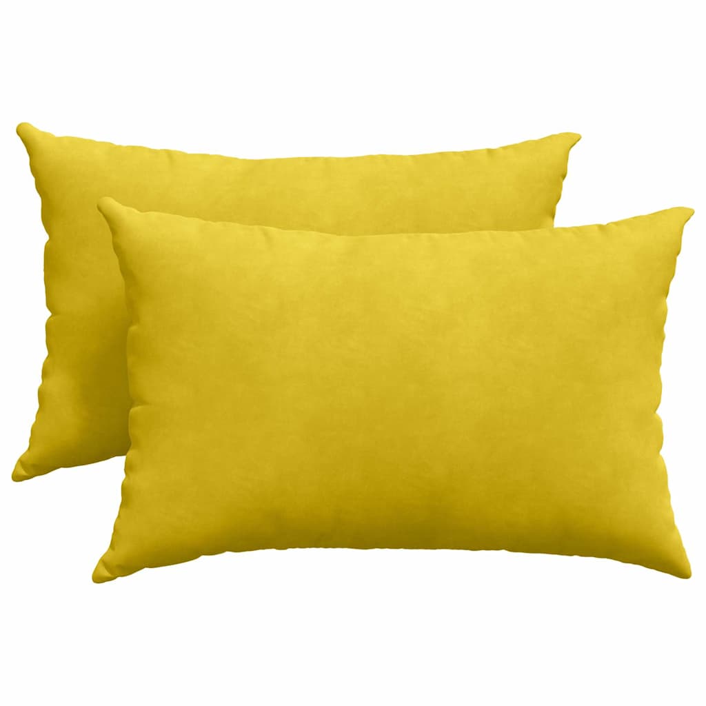 Jastučići za sofu 2 pcs Žuta 60 x 40 cm Kordura tekstil