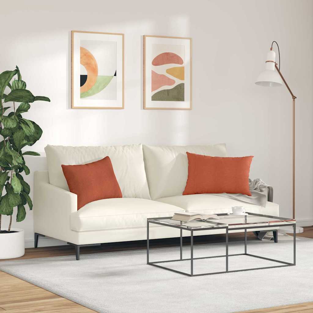 Jastučići za sofu 2 pcs Crvena narančasta 60 x 40 cm