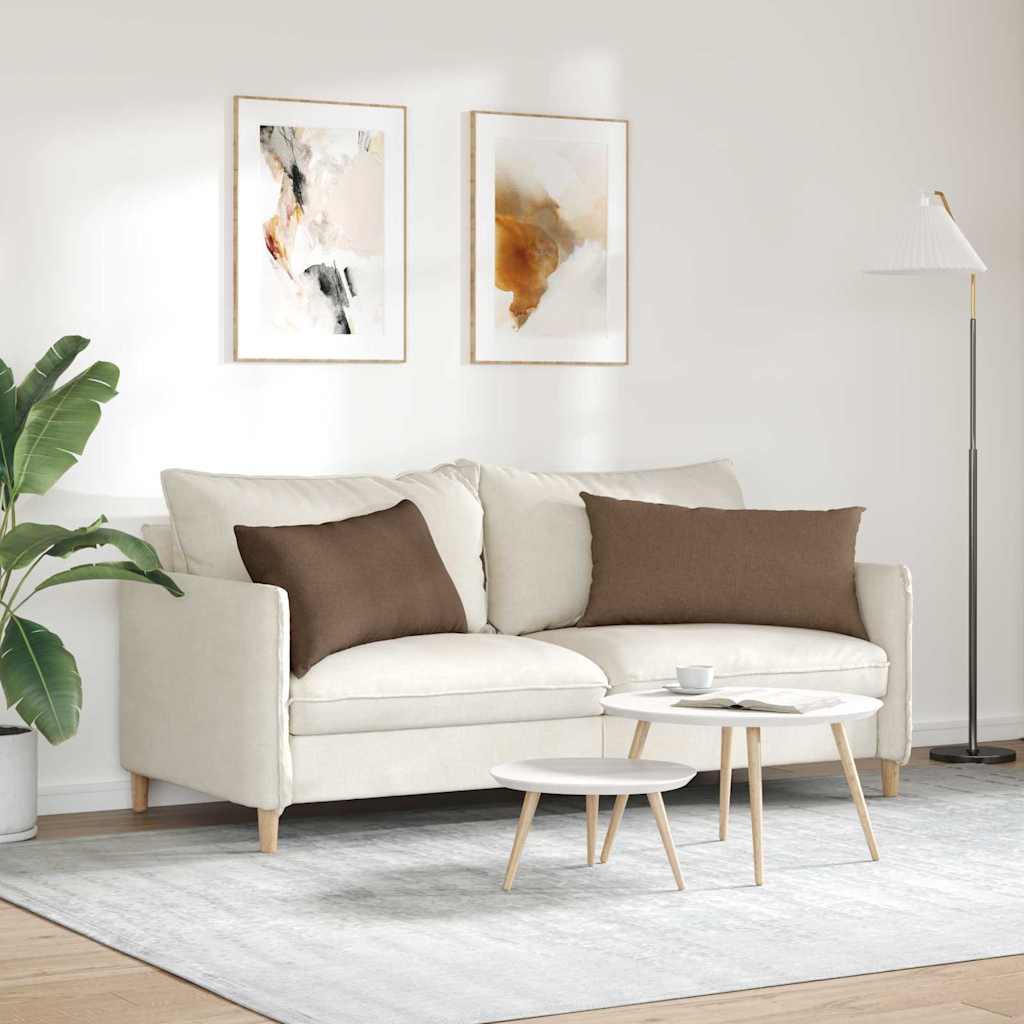 Jastučići za sofu 2 pcs Smeđa 80 x 40 cm tkanina