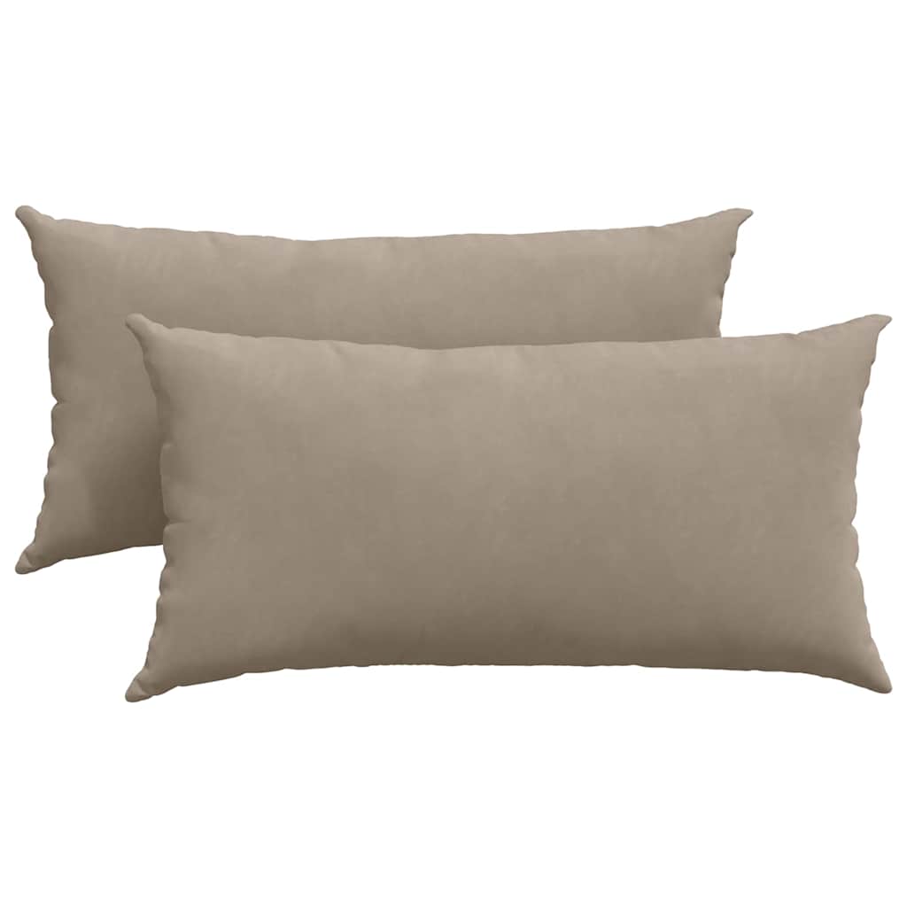 Jastučići za sofu 2 pcs Sivo-smeđa 80 x 40 cm tkanina