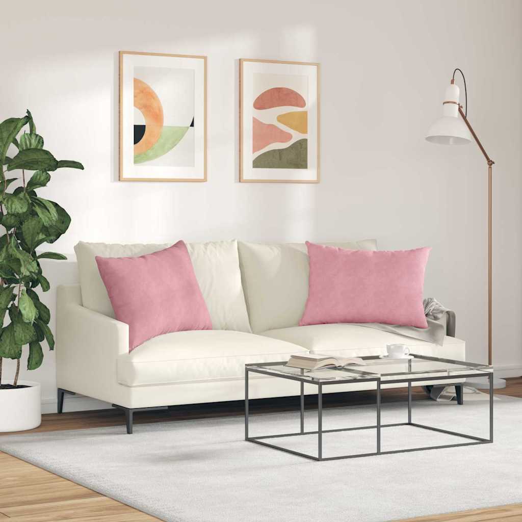 Jastučići za sofu 2 pcs Ružičasta 70 x 50 cm Kordura tekstil