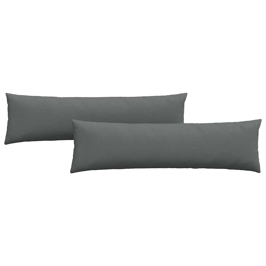 Jastučići za sofu 2 pcs Tamno siva 145 x 40 cm tkanina