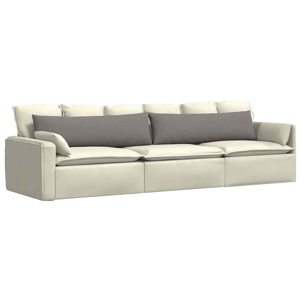 Jastučići za sofu 2 pcs Sivo-smeđa 145 x 40 cm tkanina