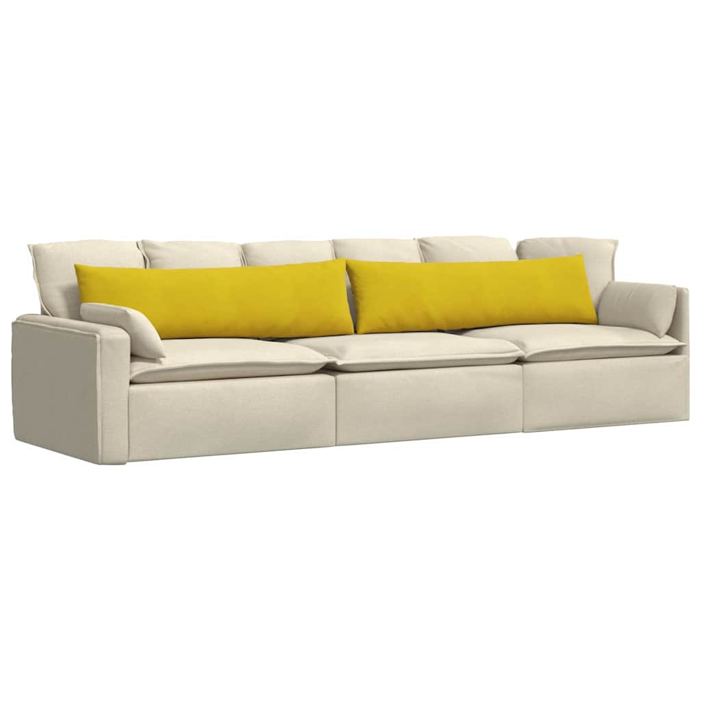 Jastučići za sofu 2 pcs Žuta 145 x 40 cm Kordura tekstil