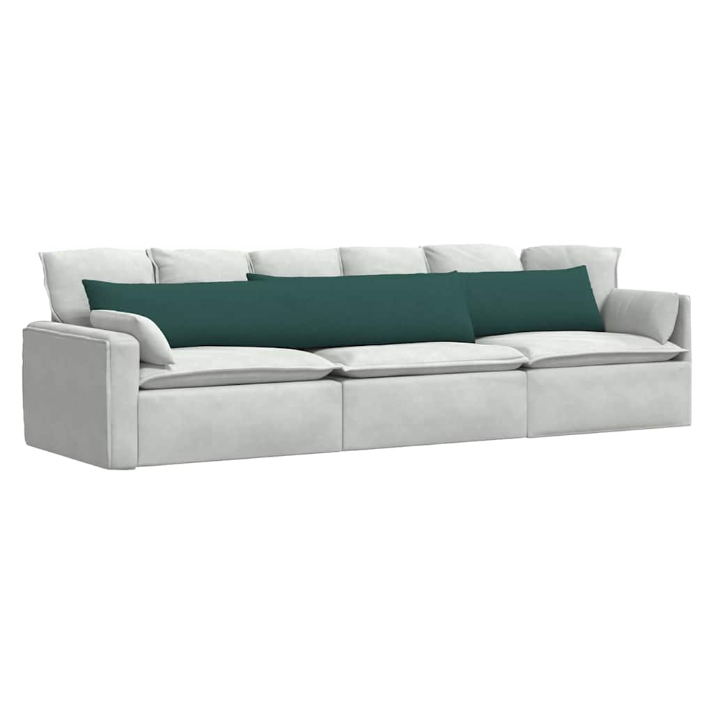 Jastučići za sofu 2 pcs Tamnozelena 200 x 40 cm tkanina