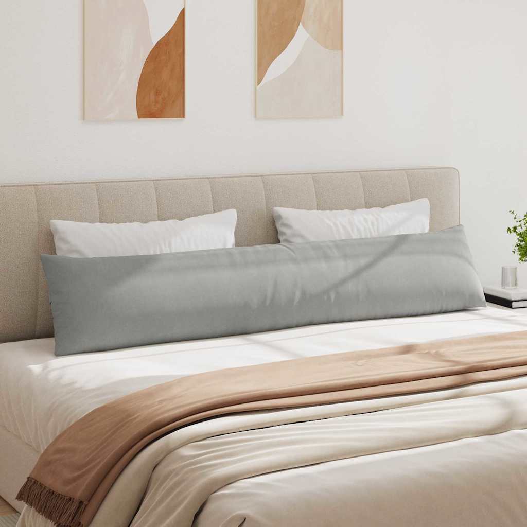 Jastučići za sofu 2 pcs Svijetlo siva 200 x 40 cm tkanina